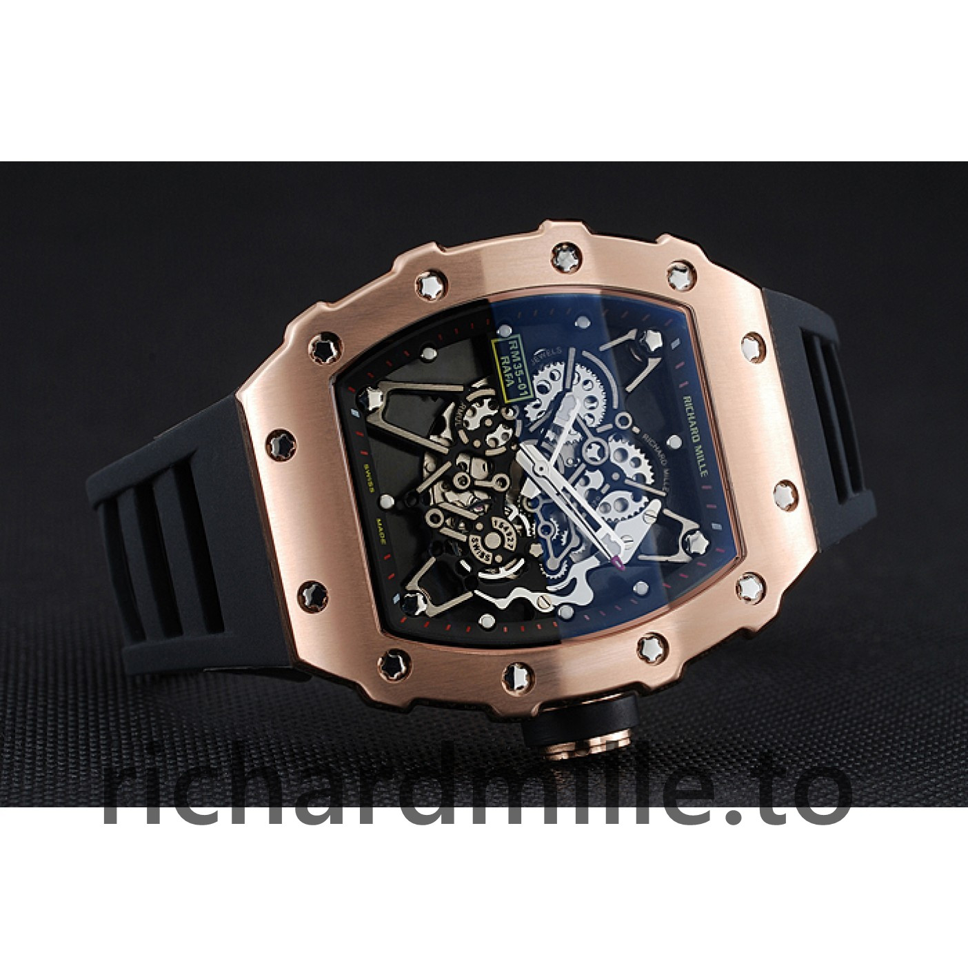 Richard Mille RM 35-01 Rafa 1454197 Black Dial Men Watch