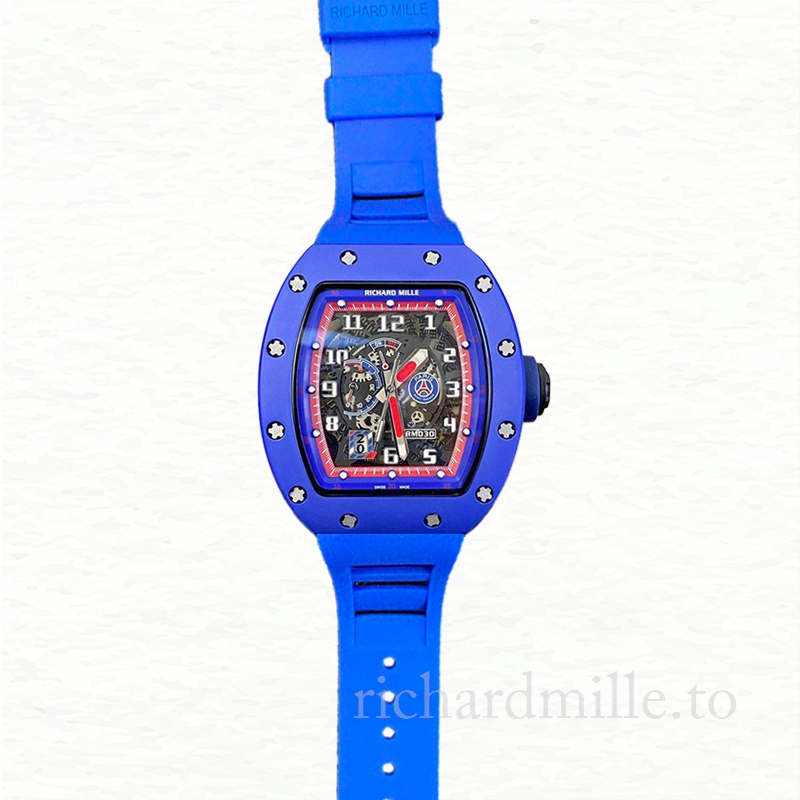 Richard Mille RM030 Men Mechanical Watch Ceramics Bezel Rubber Band