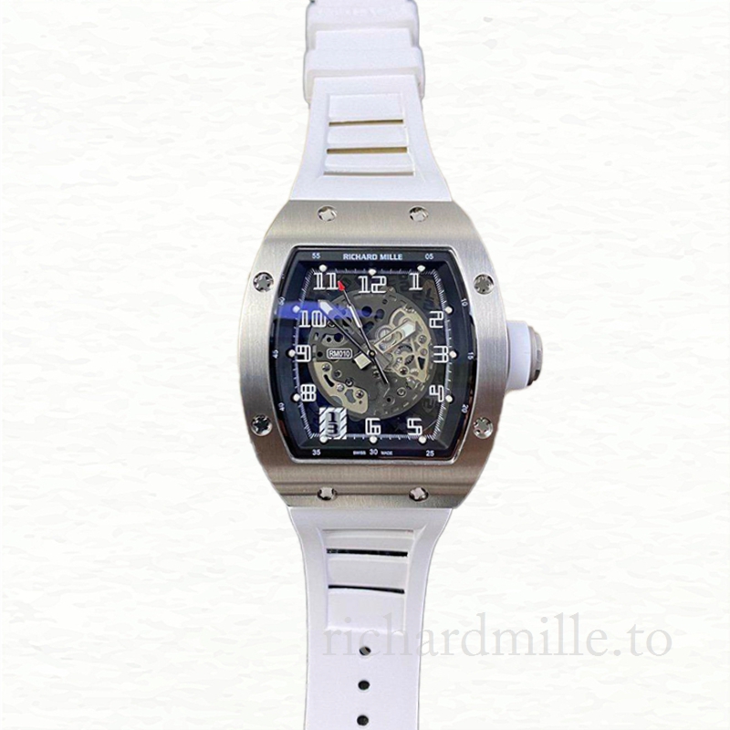 Richard Mille RM010 Men Mechanical Stainless Steel Transparent Dial