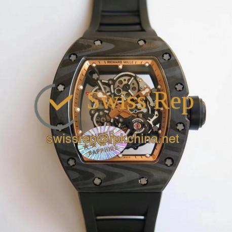 RM055 Bubba Watson KVF V2 Forged Carbon Gold Dial M8215