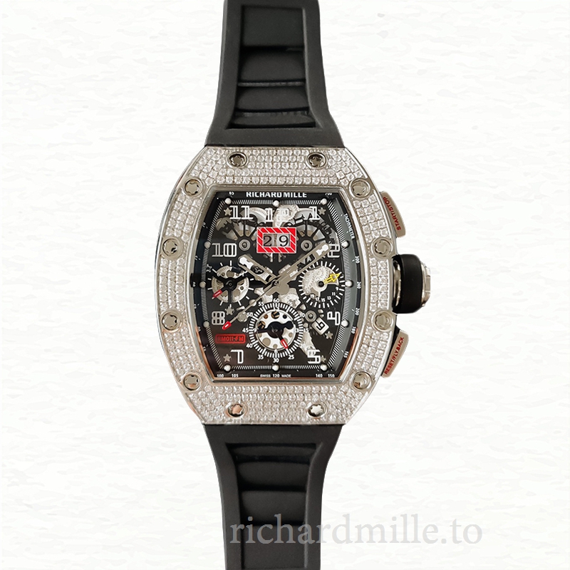 Richard Mille RM011 Mechanical Men Diamond Bezel Watch