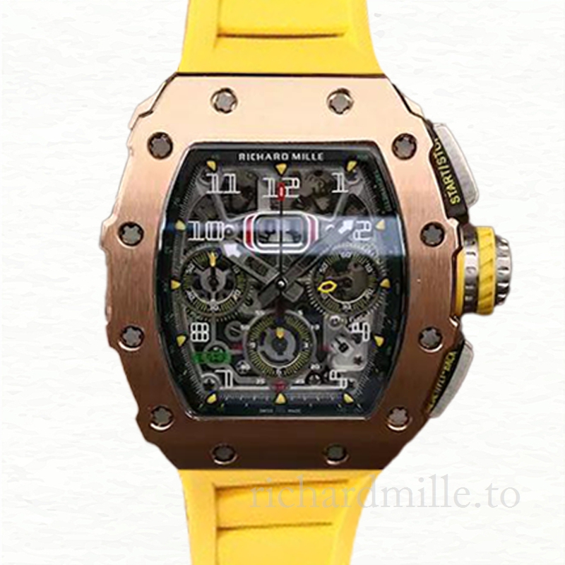 Richard Mille RM11-03 Men Automatic Transparent Dial Stainless Steel Watch