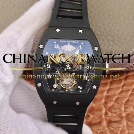 RM001 Tourbillon JBF Ceramic Black Dial Swiss Tourbillon