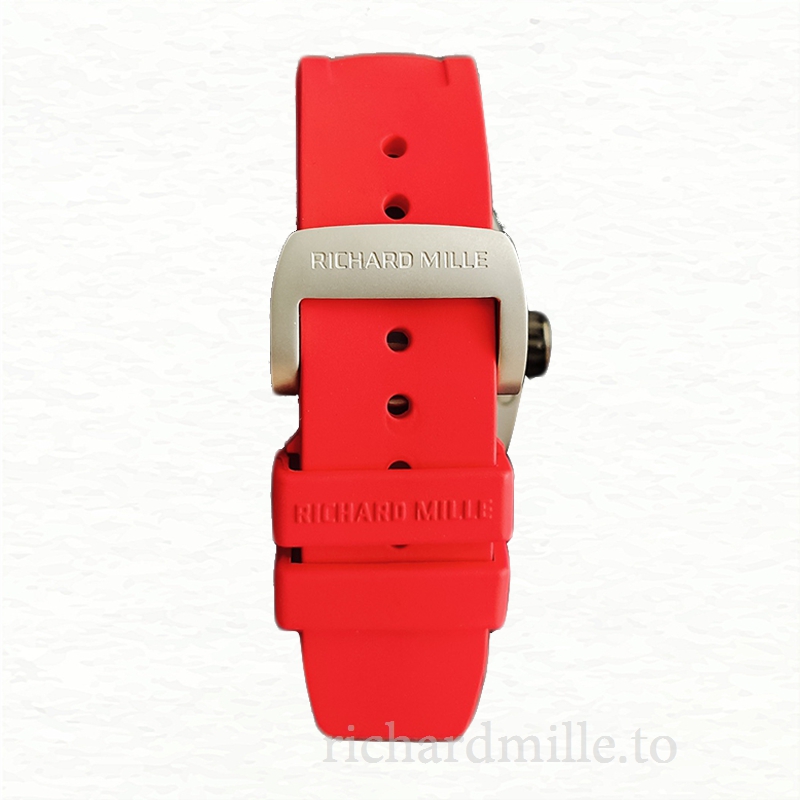 Richard Mille RM35-02 Men Mechanical Diamond Bezel Transparent Dial Rubber Band