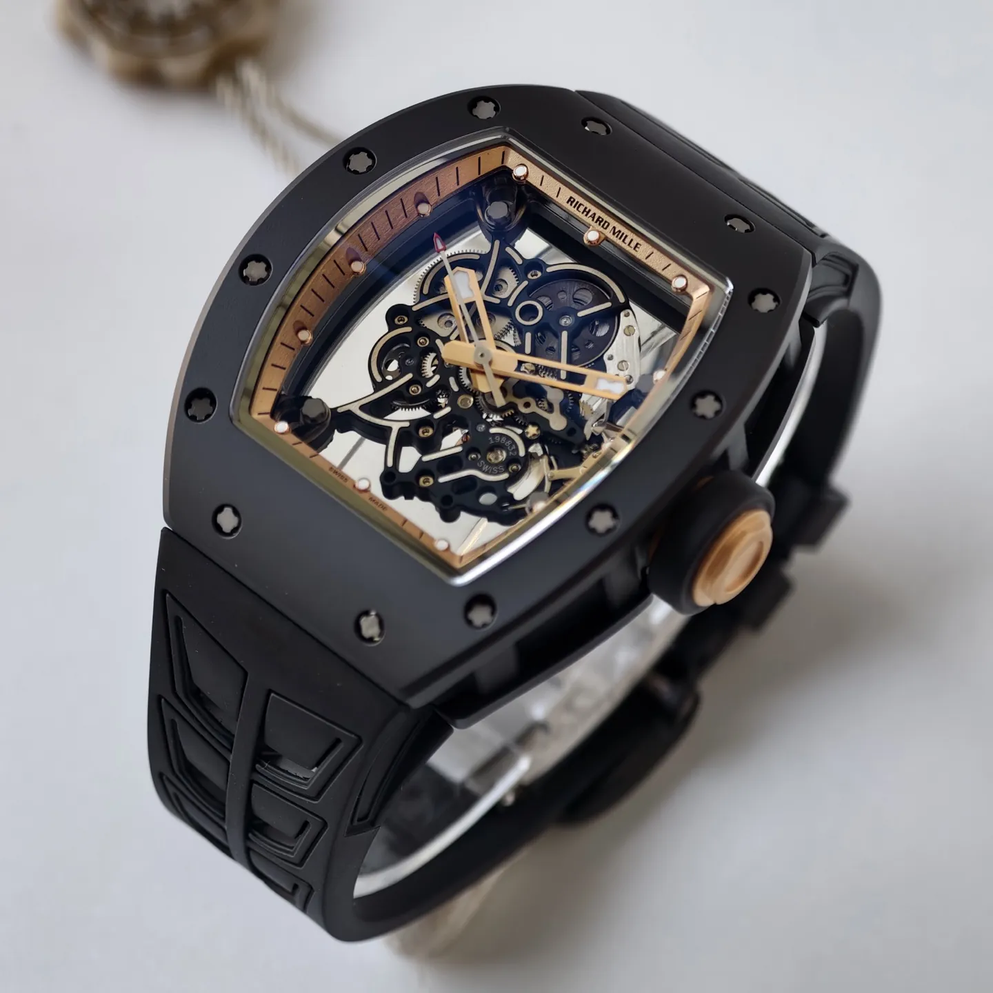 UMI Richard Mille RM 055 Bubba Watson Ceramics 1:1 Skeleton Dial RMUL2 Movement Replica Watch