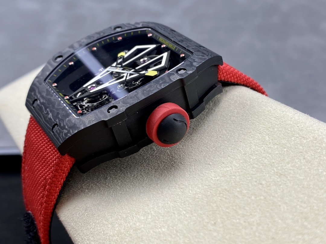 Richard Mille RM 27-03 Rafael Nadal Super Clone Tourbillon Watch – Ultra Light Carbon TPT Red Bull Design