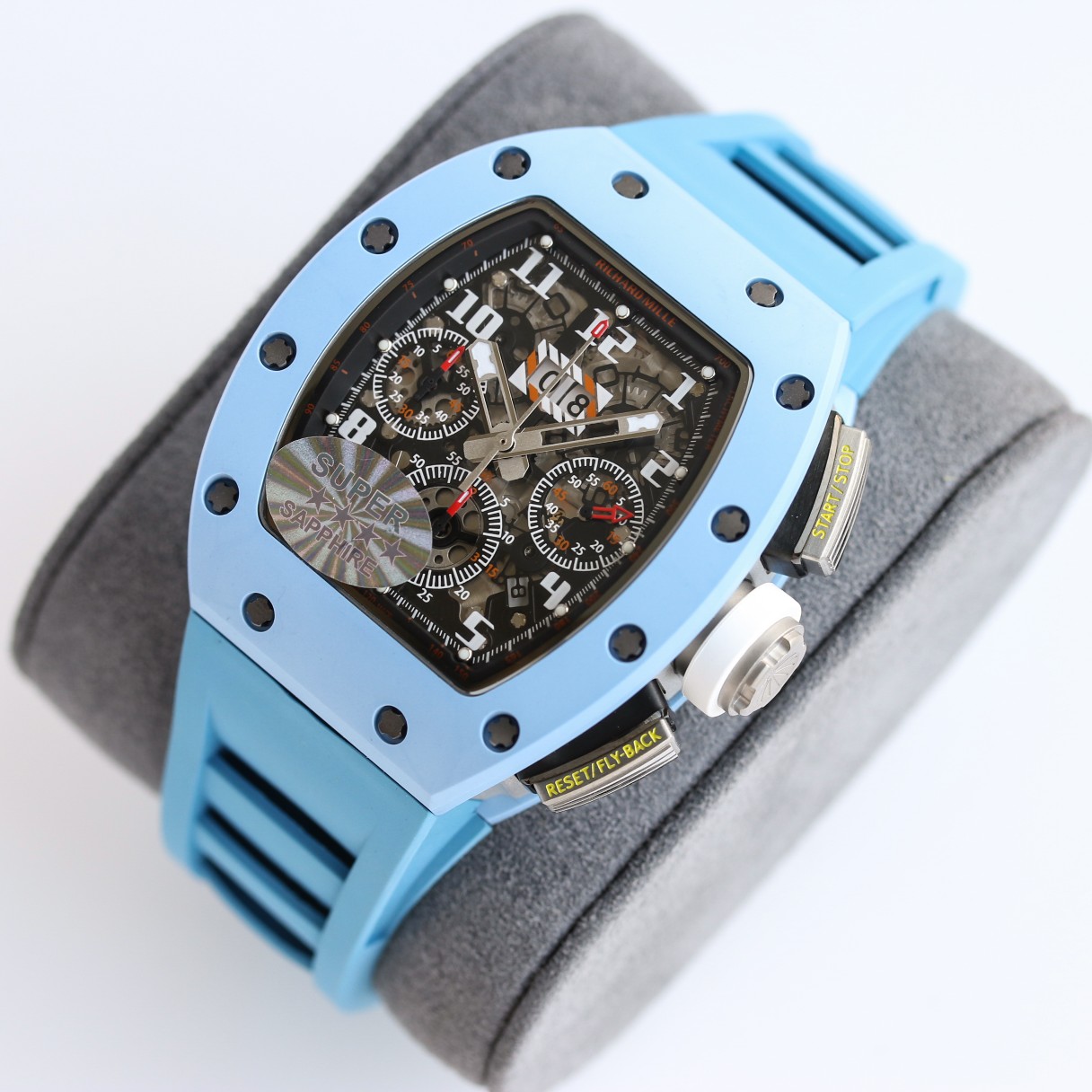 Best Richard Mille RM11-03 Carbon Fiber Chronograph Replica Black Dial Watch