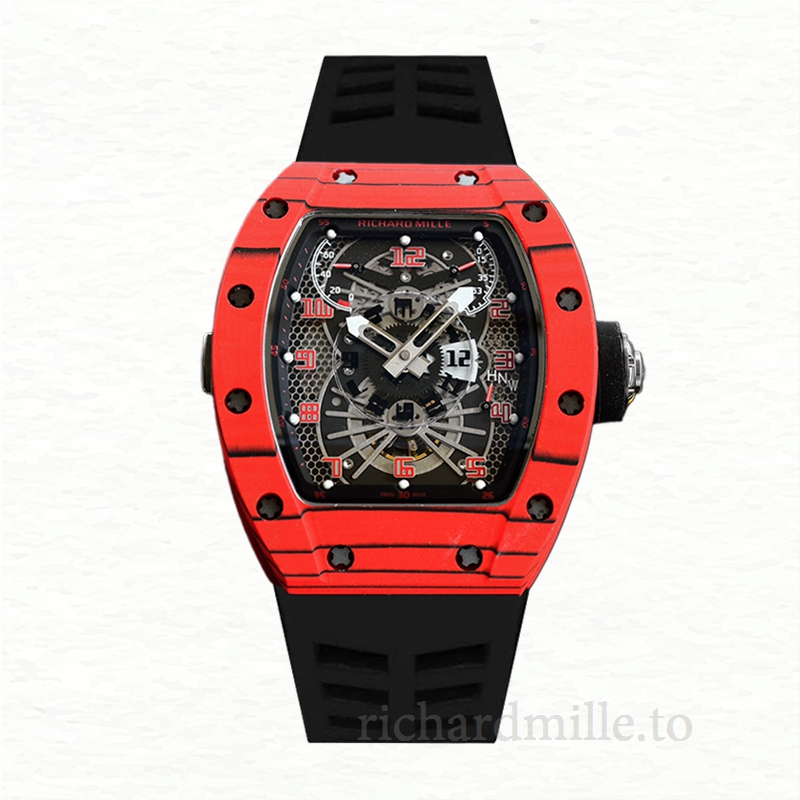 Richard Mille RM022 Automatic Men Black Dial Rubber Band
