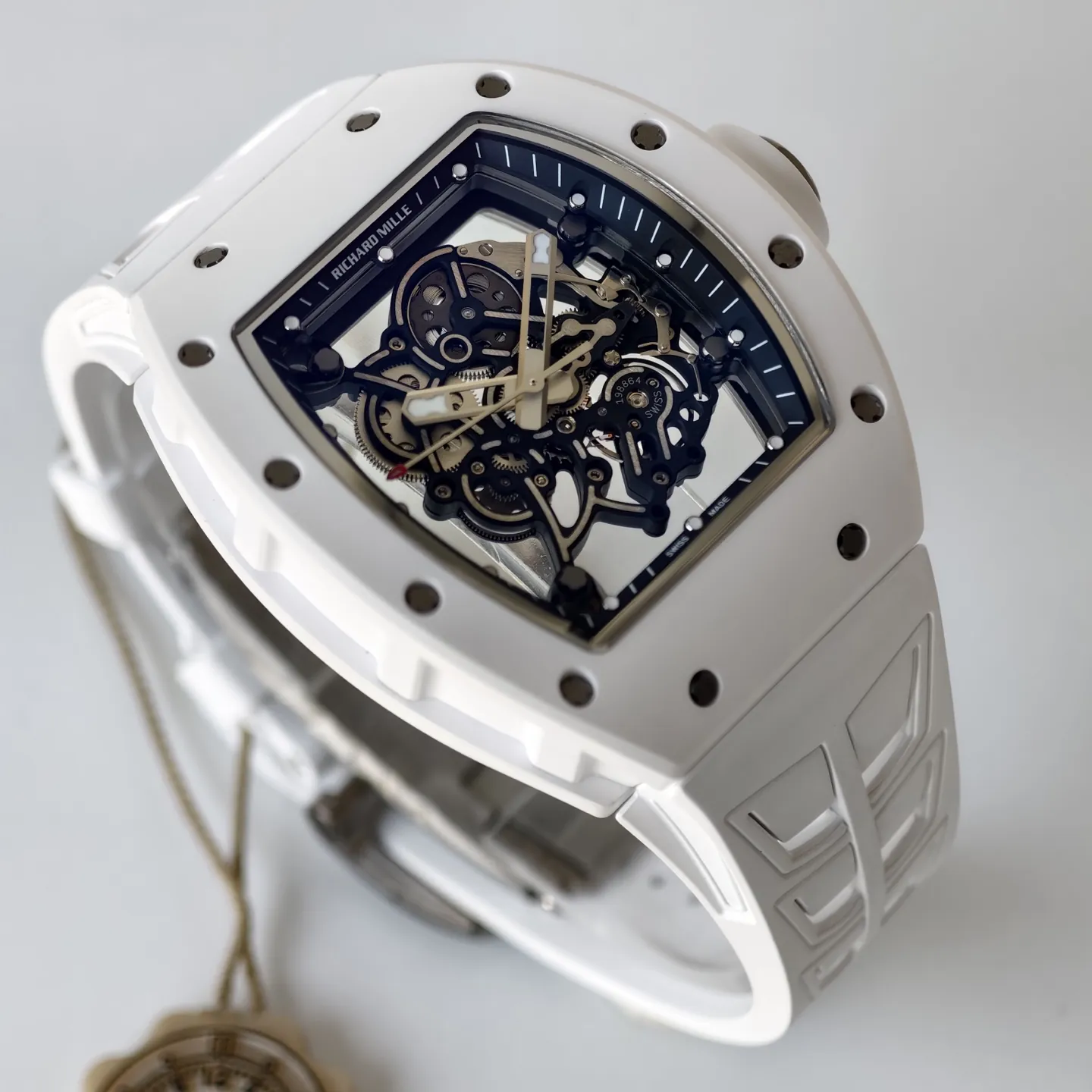 UMI Richard Mille RM 055 Bubba Watson White Ceramic RMUL2 Movement Replica Watch