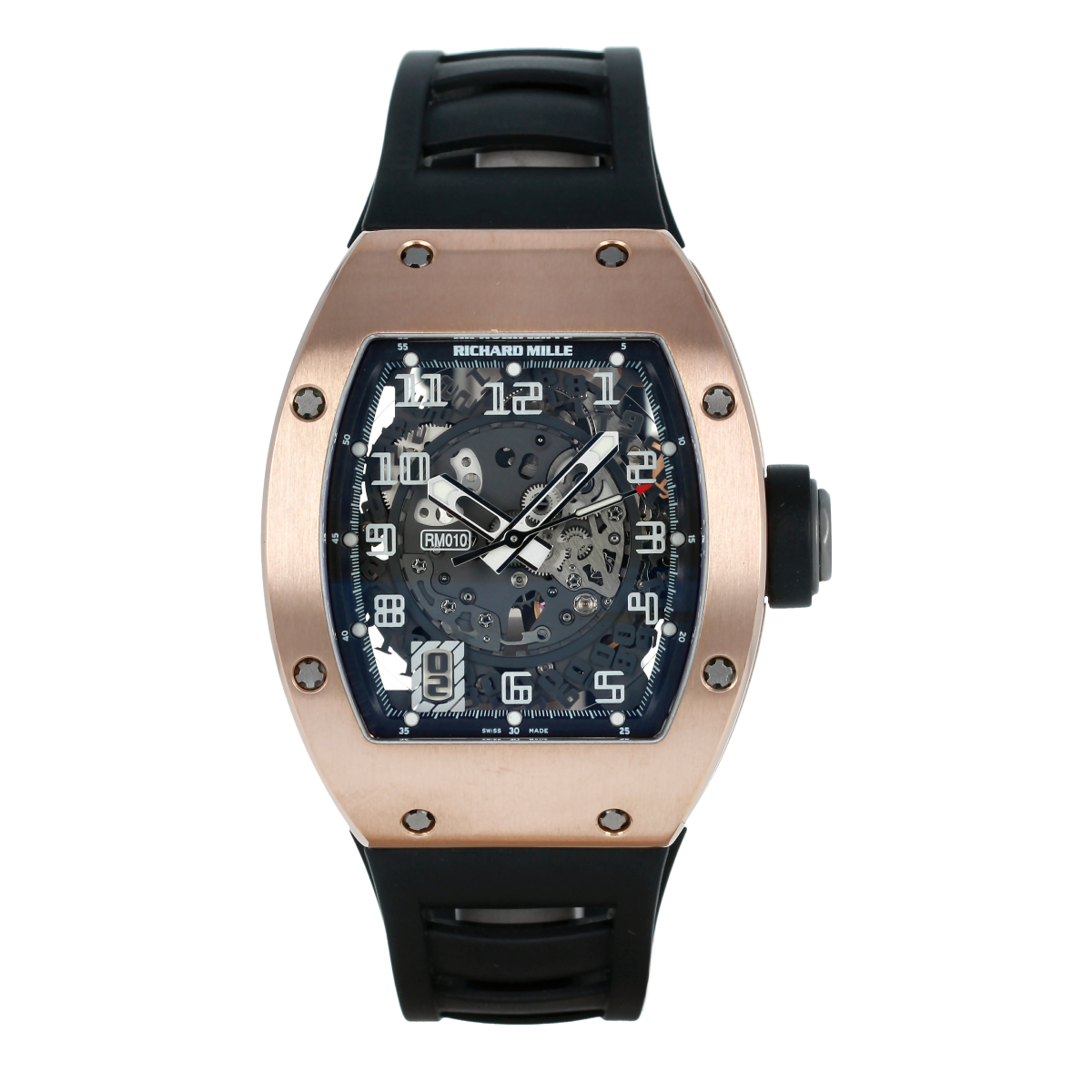 Richard Mille RM 010-AG RG Rubber Skeletonized Dial Watch
