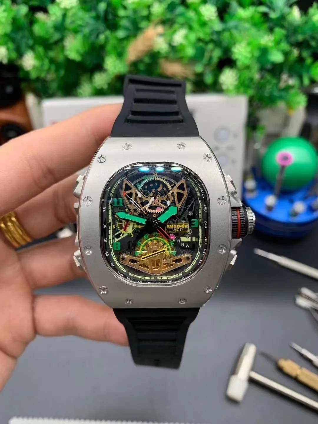 Richard Mille RM 50-02 ACJ Tourbillon Split-Seconds Chronograph Replica Watch