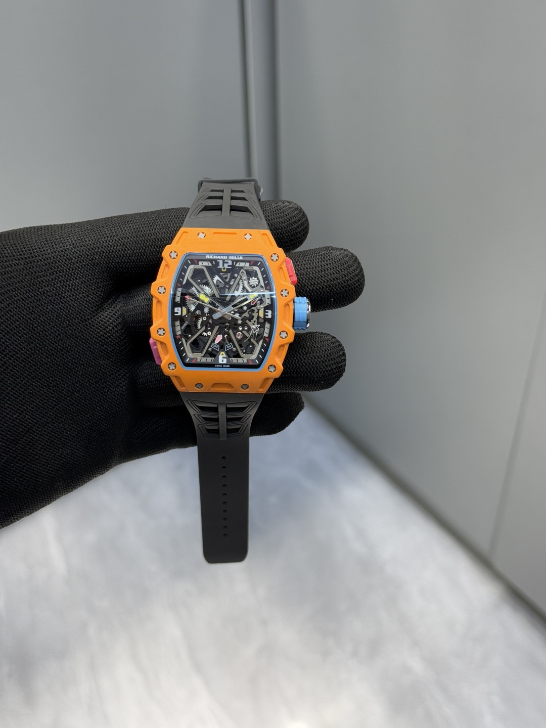 Super Clone Richard Mille RM 35-03 Orange NTPT Carbon Fiber Replica Watch - New Arrivals