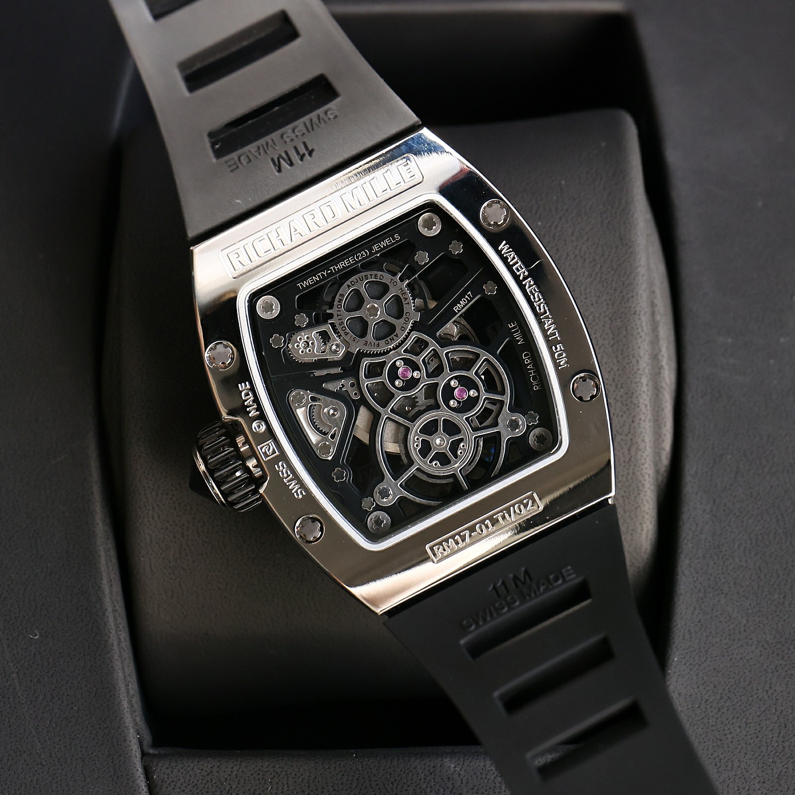 Richard Mille RM17-01 Black Dial Men’s Rubber Band Automatic