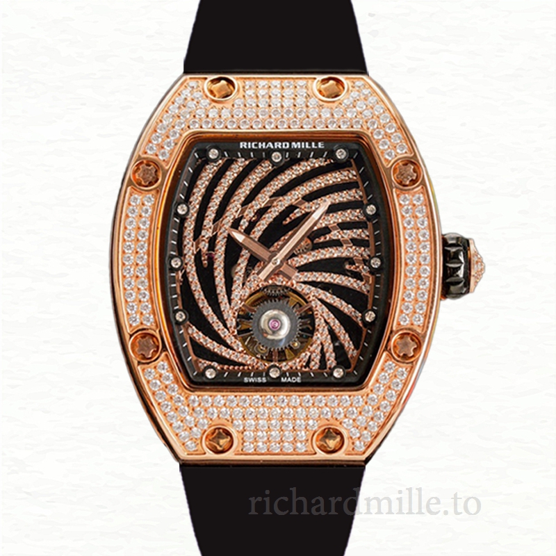 Richard Mille RM51-02 Ladies Automatic Dot Rubber Band Diamond Dial