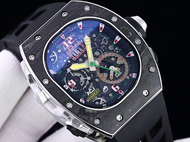 High-End Replica Richard Mille RM 62-01 Tourbillon ACJ Watch – Skeleton Dial, Carbon Fiber &amp; Titanium Case