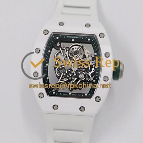 RM55 KVF V3 White Ceramic &amp; Titanium Green Dial M8215