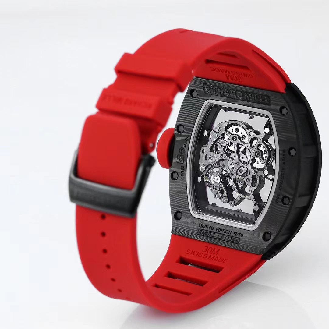 Richard Mille RM 055 NTPT Carbon Replica - Super Clone Swiss Movement Skeleton