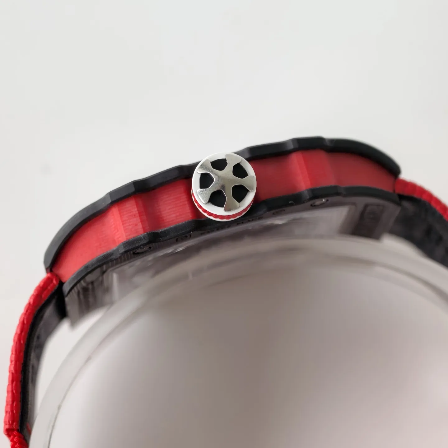 UMI RM 67-02 Sebastien Ogier Black Forged Carbon Red Fabric Strap Replica Watch