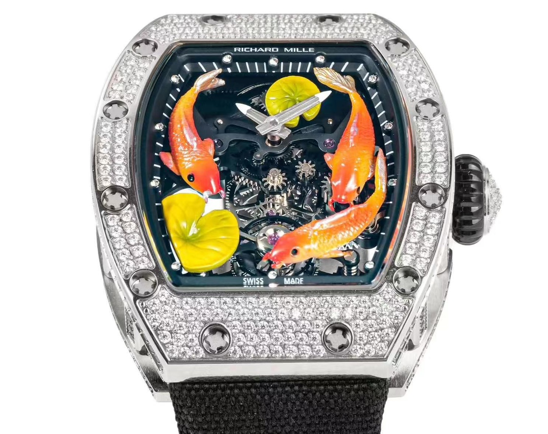 Best Richard Mille RM S10 Koi Tourbillon Replica Watch – Swiss Movement