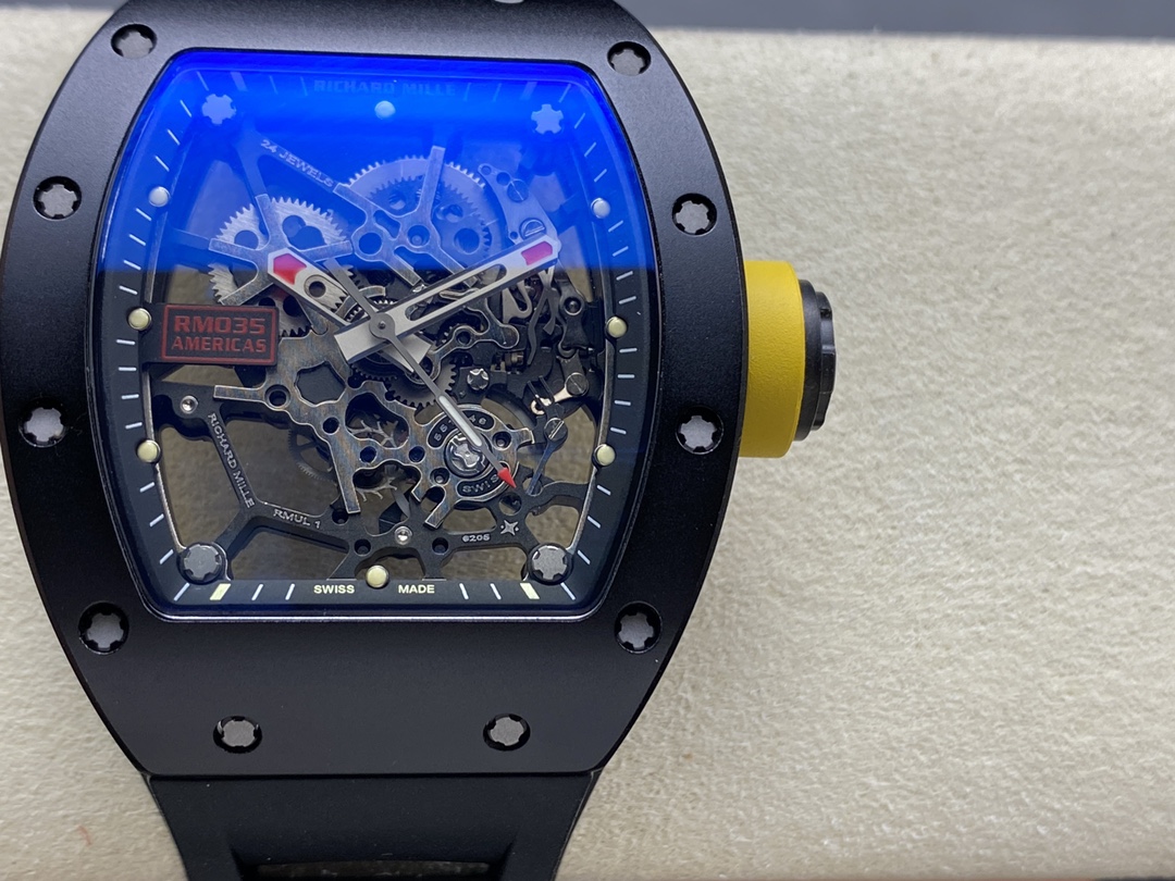 Richard Mille RM 035 Replica Rafael Nadal – Ultra-Light Skeleton Dial Watch With Premium CNC Magnesium Alloy Case