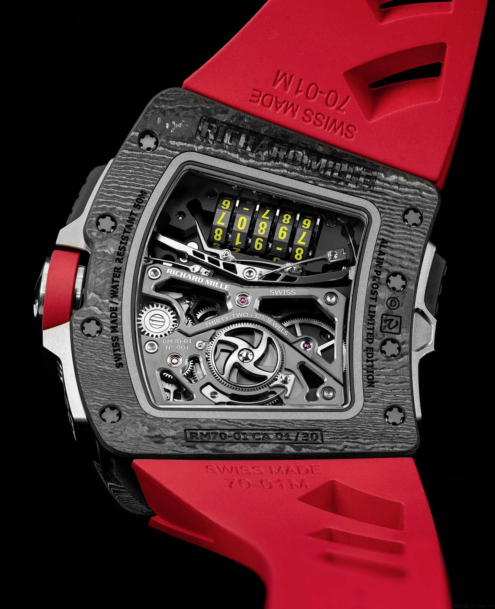 RM 70-01 Alain Prost Tourbillon Replica - Carbon TPT Super Clone Richard Mille Watch