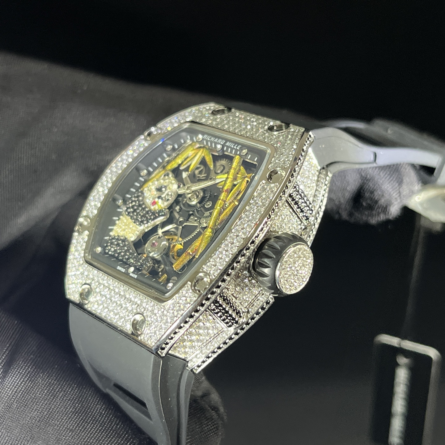 Richard Mille RM 26-01 Panda Diamond "Diamond Crusher" Replica Watch Women