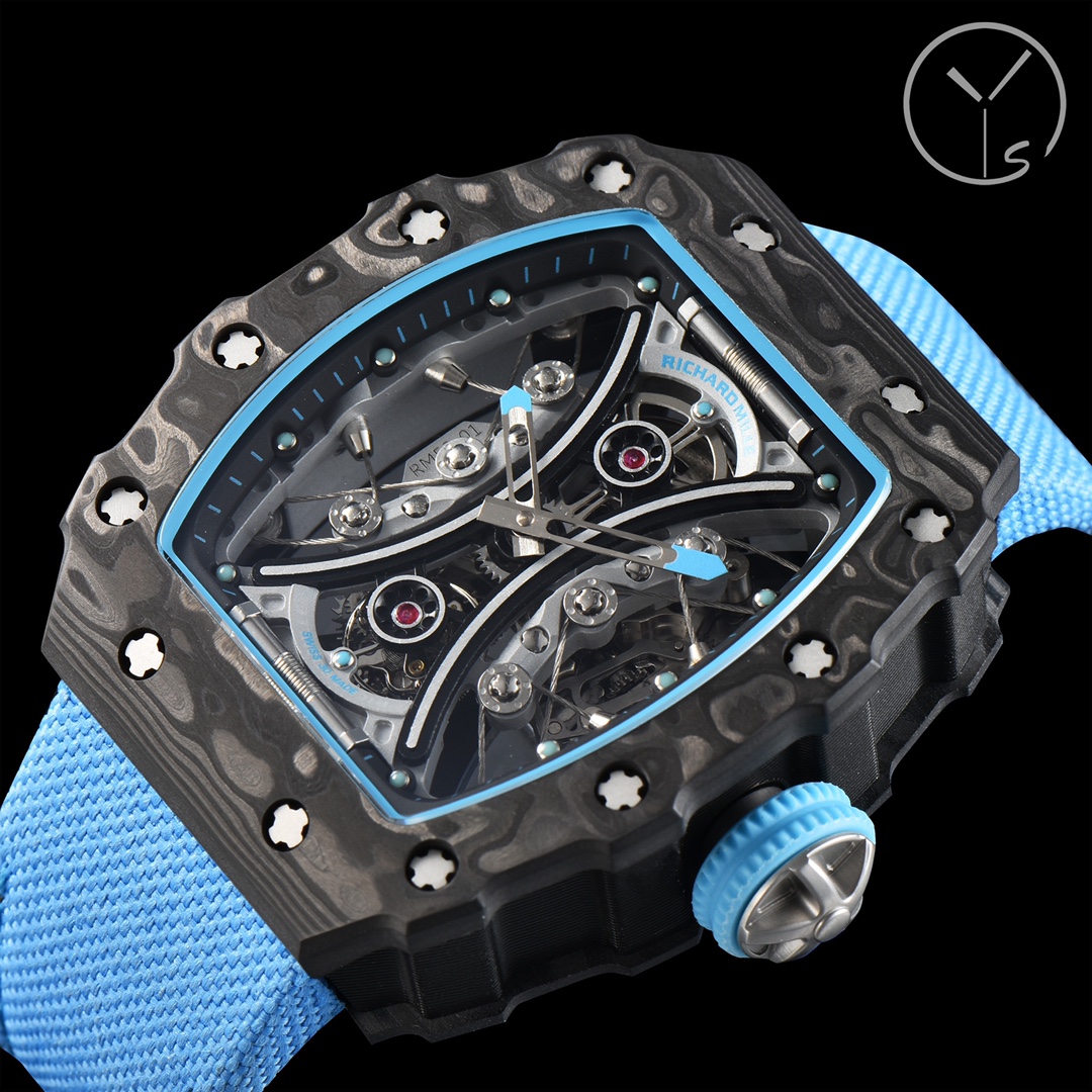 Richard Mille RM53-01 Tourbillon Replica Men's Watch Carbon Fiber Case