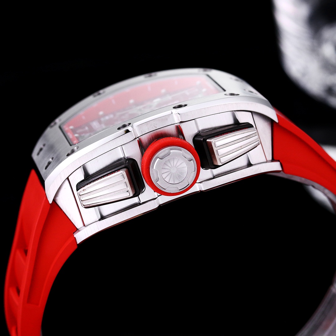 Richard Mille RM 011-FM Replica – Red Rubber Strap &amp; Precision Swiss Movement For Elite Style