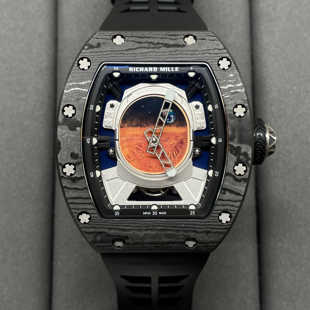 Replica Richard Mille RM 52-05 Tourbillon Pharrell Williams Men's Watch – Carbon Case