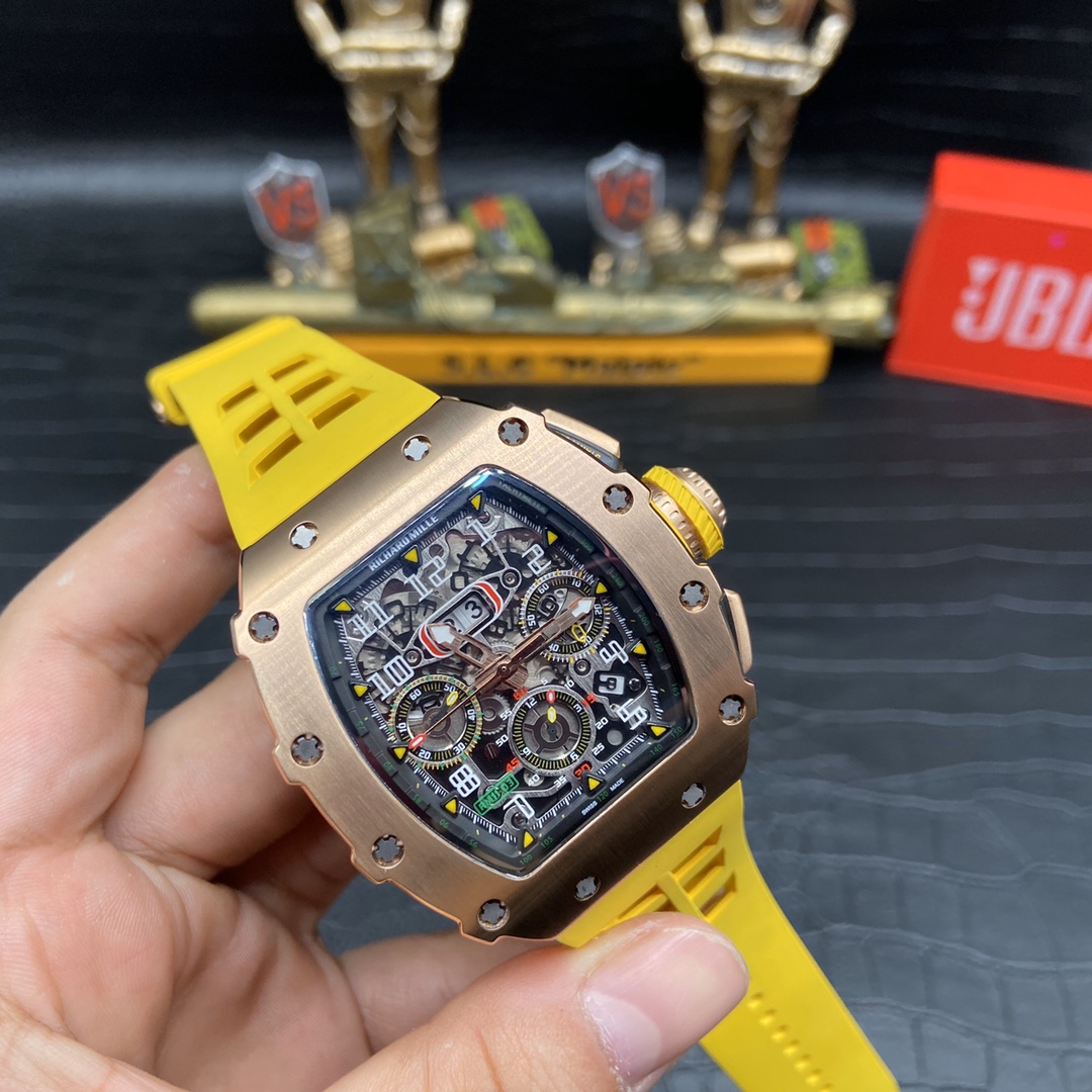Best Replica Richard Mille RM 11-03 Rose Gold Flyback Chronograph