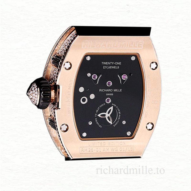 Richard Mille RM 026 Automatic Unisex Stainless Steel Transparent Dial Watch