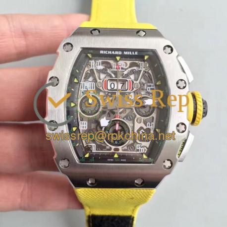 RM011-03 KVF V2 SS Black Skeleton Dial 7750