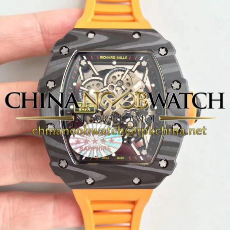 RM35-02 Rafael Nadal KVF Forged Carbon Black Skeleton Dial M8215