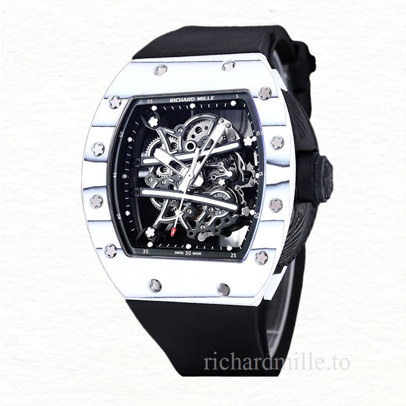 Richard Mille RM 61-01 Automatic Men Ceramics Bezel Transparent Dial