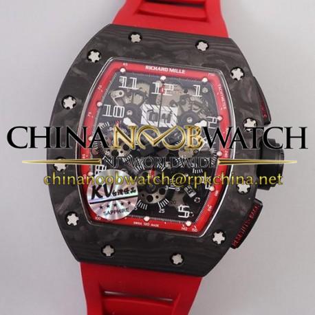 RM011 NTPT Chrono KVF Forged Carbon Red Dial Swiss 7750 V2