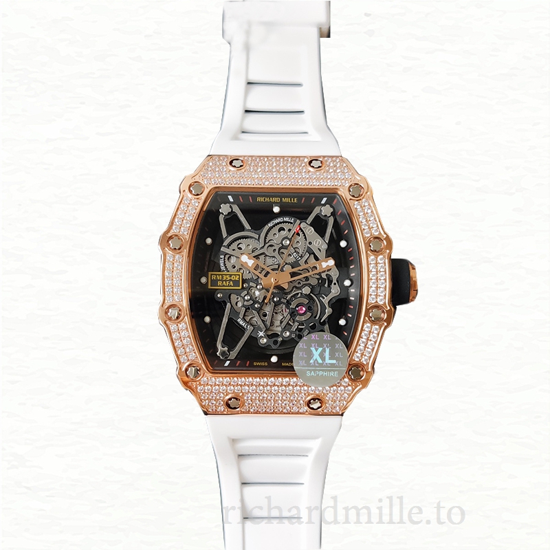 Richard Mille RM35-02 Mechanical Men Watch Diamond Bezel