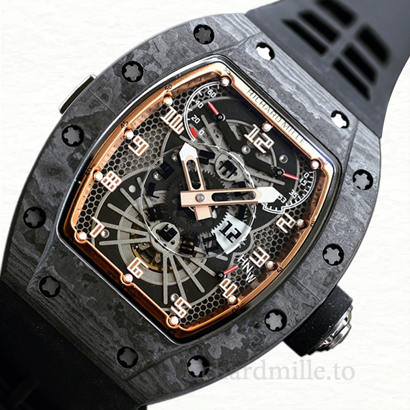 Richard Mille RM022 Automatic Men Watch Rubber Band Arabic Numeral