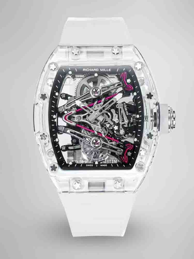 Replica RM 38-02 Crystal Pink Skeleton Tourbillon Swiss Movement Quality
