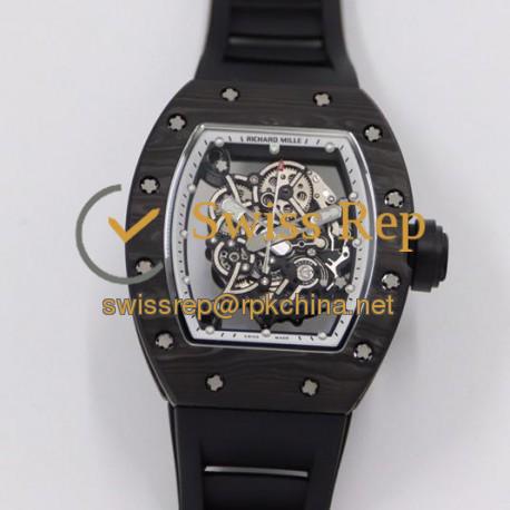 RM055 KVF V3 NTPT White Dial Black Crown M8215