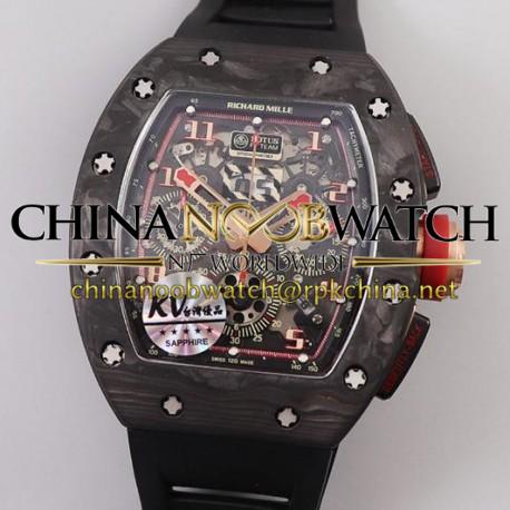 RM011 NTPT Chrono Lotus F1 Team Romain Grosjean KVF Forged Carbon Black Dial Swiss 7750 V2