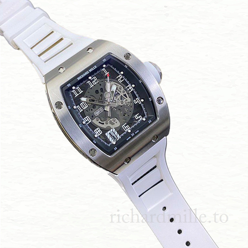 Richard Mille RM010 Men Mechanical Stainless Steel Transparent Dial