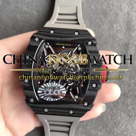 RM35-02 Rafael Nadal KVF V2 Forged Carbon Black Skeleton Dial M8215