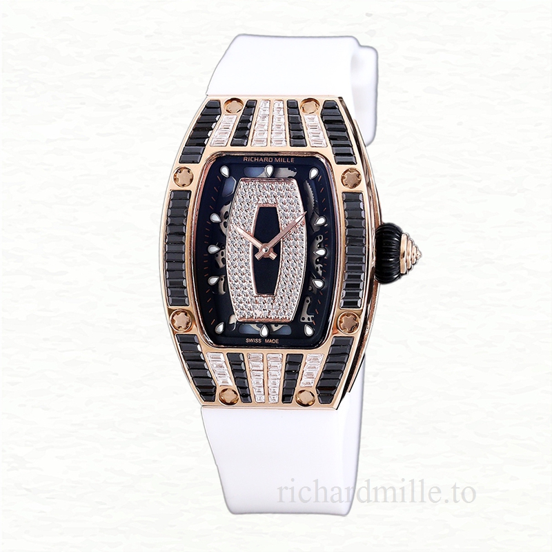 Richard Mille RM 07-01 Automatic Ladies Watch Black With Diamonds Dial