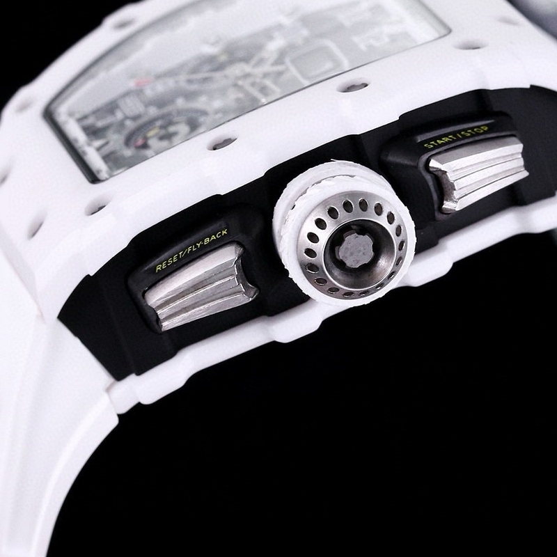 Luxury Richard Mille RM 11-03 Replica Watch | Swiss Movement | Titanium & White Ceramic | Skeleton Sport Design