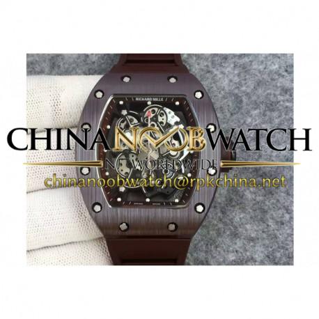 RM55 Brown Ceramic Brown Skeleton Dial M8215