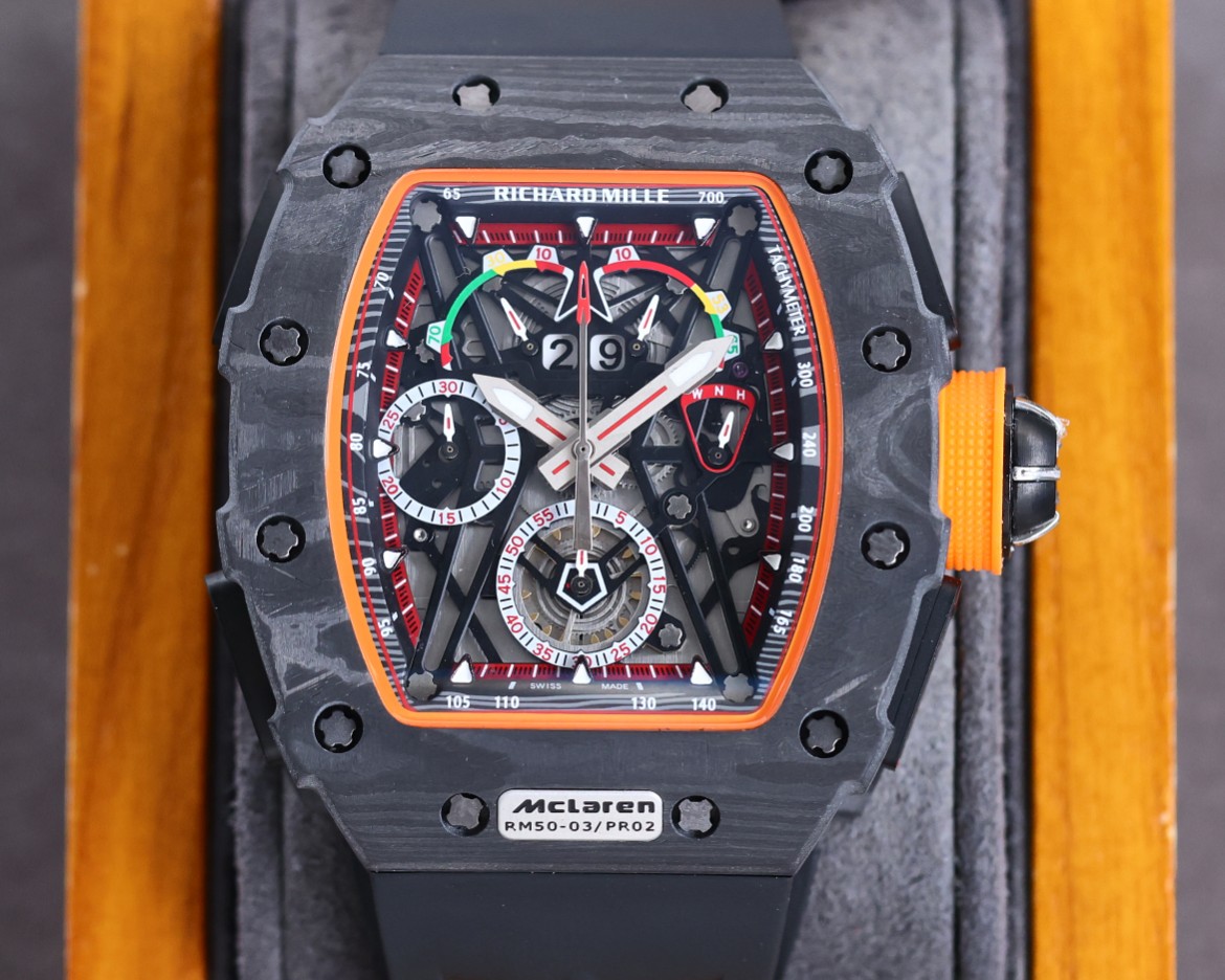 Super Clone Richard Mille RM50-03 McLaren F1 Tourbillon Men's Watch Replica