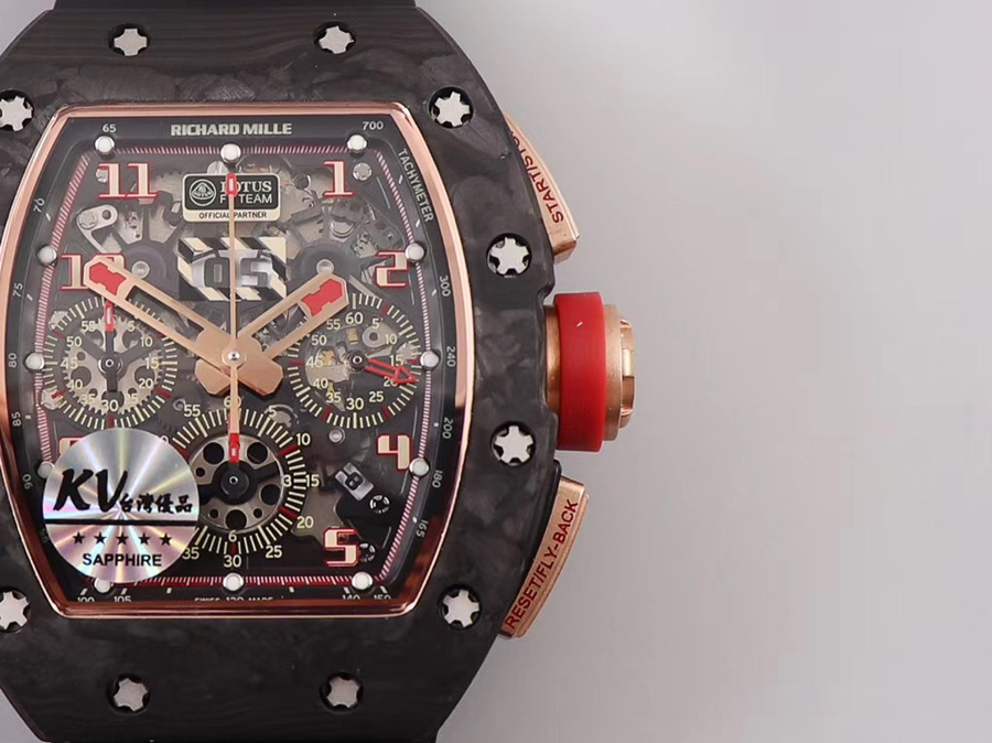 Richard Mille Replica RM-011 V2 Black Strap