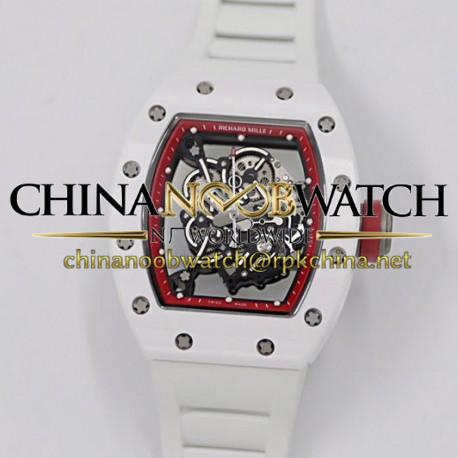 RM55 KVF V3 White Ceramic &amp; Titanium Red Dial M8215