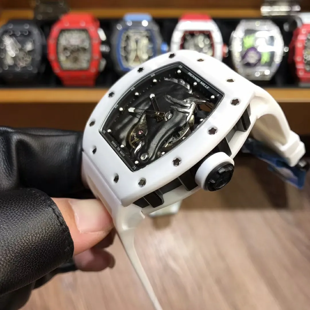 Richard Mille RM 52-02 White Horse Tourbillon Swiss Movement Super Clone
