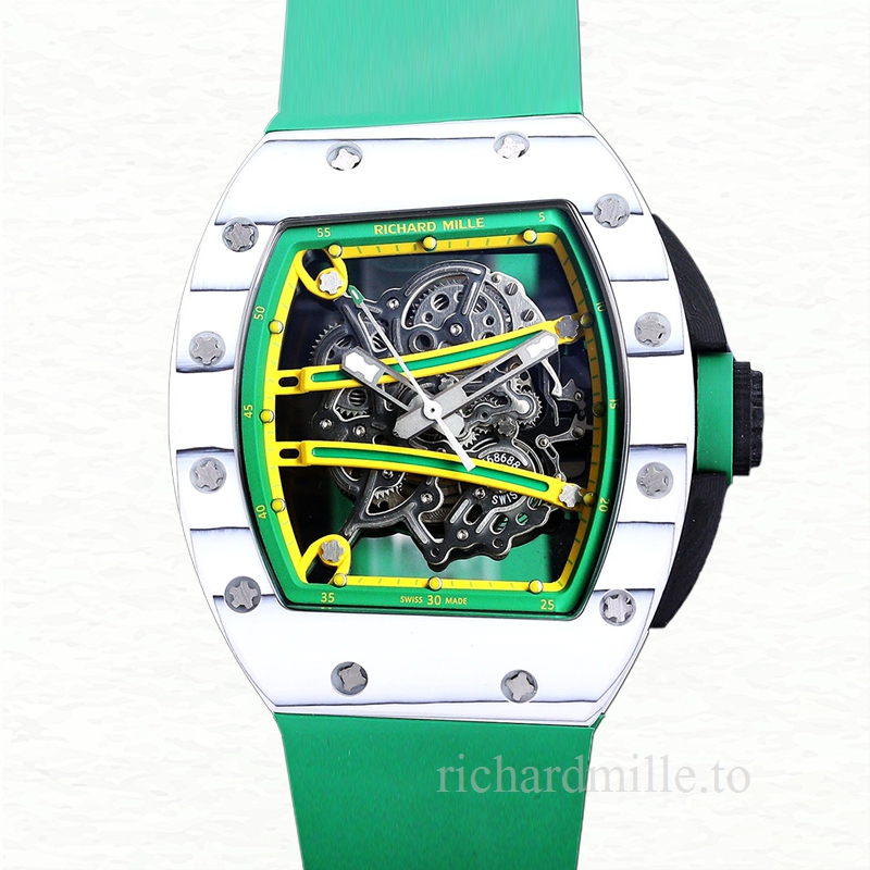 Richard Mille RM 61-01 Men Automatic Ceramics Bezel Rubber Band